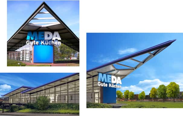 MEDA Küchenstudio Oberhausen Aussenansicht und Architektur